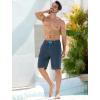 imageSILKWORLD Mens Swim Trunks with Compression Liner QuickDry 10quot Stretch Beach ShortsDark Gray