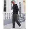 imageSILKWORLD Sweatpants for Men Zipper Cargo Pockets Joggers Open Bottom Casual Pants for Athletic Jogging Running WorkoutBlack