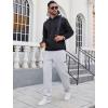 imageSILKWORLD Sweatpants for Men Zipper Cargo Pockets Joggers Open Bottom Casual Pants for Athletic Jogging Running WorkoutHeather Grey