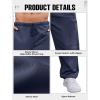 imageSILKWORLD Sweatpants for Men Zipper Cargo Pockets Joggers Open Bottom Casual Pants for Athletic Jogging Running WorkoutNavy