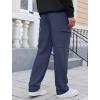 imageSILKWORLD Sweatpants for Men Zipper Cargo Pockets Joggers Open Bottom Casual Pants for Athletic Jogging Running WorkoutNavy