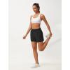 imageSILKWORLD Womens 2 in 1 Athletic Shorts with Zipper Pockets High Waist Workout Shorts for Gym Running1 Black