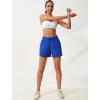 imageSILKWORLD Womens 2 in 1 Athletic Shorts with Zipper Pockets High Waist Workout Shorts for Gym Running2pack Blackblue