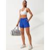 imageSILKWORLD Womens 2 in 1 Athletic Shorts with Zipper Pockets High Waist Workout Shorts for Gym Running2pack Blackblue