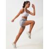 imageSILKWORLD Womens 2 in 1 Athletic Shorts with Zipper Pockets High Waist Workout Shorts for Gym Running2pack Blackgrey