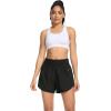 imageSILKWORLD Womens Running Shorts 3quot High Waisted Athletic Shorts for Gym Workout Yoga with Liner and Zipper PocketsBlack
