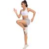 imageSILKWORLD Womens Running Shorts 3quot High Waisted Athletic Shorts for Gym Workout Yoga with Liner and Zipper PocketsLight Grey