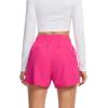 imageSILKWORLD Womens Running Shorts 3quot High Waisted Athletic Shorts for Gym Workout Yoga with Liner and Zipper PocketsRose