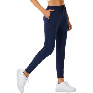 imageVersatile Womens Joggers Hiking Pants  Quick Dry with Cargo Pockets for Athletic Workout Scrubs and Outdoor in Summer2anavy