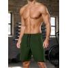 imageSILKWORLD Mens 2 in 1 Running Shorts 7quot Workout Gym Athletic Shorts Quick Dry Lightweight Training Shorts with PocketsArmy Green