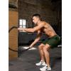 imageSILKWORLD Mens 2 in 1 Running Shorts 7quot Workout Gym Athletic Shorts Quick Dry Lightweight Training Shorts with PocketsArmy Green