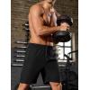 imageSILKWORLD Mens 2 in 1 Running Shorts 7quot Workout Gym Athletic Shorts Quick Dry Lightweight Training Shorts with PocketsBlack