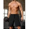 imageSILKWORLD Mens 2 in 1 Running Shorts 7quot Workout Gym Athletic Shorts Quick Dry Lightweight Training Shorts with PocketsBlack
