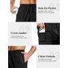 imageSILKWORLD Mens 2 in 1 Running Shorts 7quot Workout Gym Athletic Shorts Quick Dry Lightweight Training Shorts with PocketsBlack