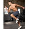 imageSILKWORLD Mens 2 in 1 Running Shorts 7quot Workout Gym Athletic Shorts Quick Dry Lightweight Training Shorts with PocketsDark Grey