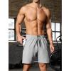 imageSILKWORLD Mens 2 in 1 Running Shorts 7quot Workout Gym Athletic Shorts Quick Dry Lightweight Training Shorts with PocketsLight Grey
