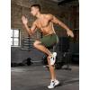 imageSILKWORLD Mens Athletic Running Shorts 2 in 1 Quick Dry Basketball Training Shorts 9 Inch Gym Workout with Zip PocketsArmy Green
