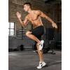 imageSILKWORLD Mens Athletic Running Shorts 2 in 1 Quick Dry Basketball Training Shorts 9 Inch Gym Workout with Zip PocketsBlack