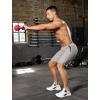 imageSILKWORLD Mens Athletic Running Shorts 2 in 1 Quick Dry Basketball Training Shorts 9 Inch Gym Workout with Zip PocketsLight Grey