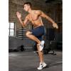 imageSILKWORLD Mens Athletic Running Shorts 2 in 1 Quick Dry Basketball Training Shorts 9 Inch Gym Workout with Zip PocketsNavy Blue