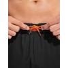 imageSILKWORLD Mens Swim Trunks Quick Dry Bathing Suit 9 Inch Swim Shorts with Mesh Lining and Zipper Cargo PocketsBlack