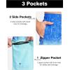 imageSILKWORLD Mens Swim Trunks Quick Dry Bathing Suit 9 Inch Swim Shorts with Mesh Lining and Zipper Cargo PocketsBlue Ripple Gradient