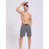 imageSILKWORLD Mens Swim Trunks Quick Dry Bathing Suit 9 Inch Swim Shorts with Mesh Lining and Zipper Cargo PocketsGrey