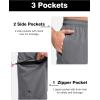 imageSILKWORLD Mens Swim Trunks Quick Dry Bathing Suit 9 Inch Swim Shorts with Mesh Lining and Zipper Cargo PocketsGrey