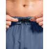 imageSILKWORLD Mens Swim Trunks Quick Dry Bathing Suit 9 Inch Swim Shorts with Mesh Lining and Zipper Cargo PocketsGrey Blue