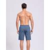 imageSILKWORLD Mens Swim Trunks Quick Dry Bathing Suit 9 Inch Swim Shorts with Mesh Lining and Zipper Cargo PocketsGrey Blue