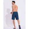 imageSILKWORLD Mens Swim Trunks Quick Dry Bathing Suit 9 Inch Swim Shorts with Mesh Lining and Zipper Cargo PocketsNavy Blue