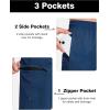 imageSILKWORLD Mens Swim Trunks Quick Dry Bathing Suit 9 Inch Swim Shorts with Mesh Lining and Zipper Cargo PocketsNavy Blue