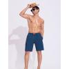 imageSILKWORLD Mens Swim Trunks Quick Dry Bathing Suit 9 Inch Swim Shorts with Mesh Lining and Zipper Cargo PocketsNavy Blue
