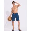 imageSILKWORLD Mens Swim Trunks Quick Dry Bathing Suit 9 Inch Swim Shorts with Mesh Lining and Zipper Cargo PocketsNavy Blue