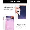 imageSILKWORLD Mens Swim Trunks Quick Dry Bathing Suit 9 Inch Swim Shorts with Mesh Lining and Zipper Cargo PocketsNavy Pink Gradient