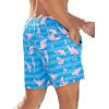 imageSILKWORLD Mens Swim Trunks Quick Dry Bathing Suits 6 Inch Swimming Shorts with Compression Liner and Zipper PocketsBlue Pink Fish