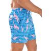 imageSILKWORLD Mens Swim Trunks Quick Dry Bathing Suits 6 Inch Swimming Shorts with Compression Liner and Zipper PocketsBlue Pink Fish