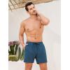 imageSILKWORLD Mens Swim Trunks Quick Dry Bathing Suits 6 Inch Swimming Shorts with Compression Liner and Zipper PocketsCopenhagen Blue