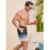 imageSILKWORLD Mens Swim Trunks Quick Dry Bathing Suits 6 Inch Swimming Shorts with Compression Liner and Zipper PocketsGradientblack