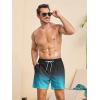 imageSILKWORLD Mens Swim Trunks Quick Dry Bathing Suits 6 Inch Swimming Shorts with Compression Liner and Zipper PocketsGradientblue