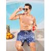 imageSILKWORLD Mens Swim Trunks Quick Dry Bathing Suits 6 Inch Swimming Shorts with Compression Liner and Zipper PocketsGradientnavy Blue