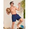 imageSILKWORLD Mens Swim Trunks Quick Dry Bathing Suits 6 Inch Swimming Shorts with Compression Liner and Zipper PocketsNavy