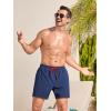 imageSILKWORLD Mens Swim Trunks Quick Dry Bathing Suits 6 Inch Swimming Shorts with Compression Liner and Zipper PocketsNavy