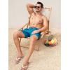 imageSILKWORLD Mens Swim Trunks Quick Dry Bathing Suits 6 Inch Swimming Shorts with Compression Liner and Zipper PocketsPeacock Blue