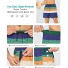 imageSILKWORLD Mens Swim Trunks with Compression Liner 6 Inch Inseam Quick Dry Beach Shorts Bathing Suit with Zipper PocketsBlue Curry Stripe