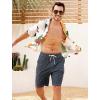 imageSILKWORLD Mens Swim Trunks with Compression Liner 9 Inch Bathing Suits QuickDry Swimming Beach Shorts with Cargo PocketsCharcoal Gray