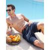imageSILKWORLD Mens Swim Trunks with Compression Liner 9 Inch Bathing Suits QuickDry Swimming Beach Shorts with Cargo PocketsDark Navy