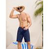 imageSILKWORLD Mens Swim Trunks with Compression Liner 9quot Swimming Trunk 2 in 1 Beach Quick Dry Shorts with Zipper PocketNavy Blue