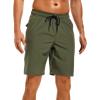imageSILKWORLD Mens Swimming Shorts Quick Dry Beach Trunks Swimwear with Mesh LiningCompression Army Green