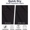 imageSILKWORLD Mens Swimming Shorts Quick Dry Beach Trunks Swimwear with Mesh LiningCompression Black
